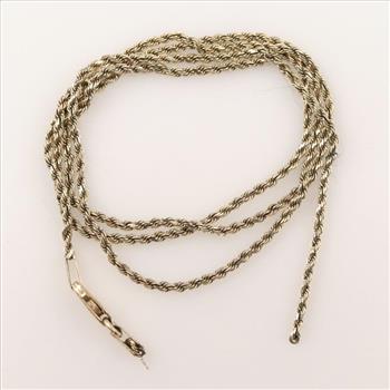 10kt Gold Rope Chain Necklace