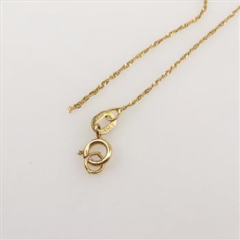10kt Gold Rope Chain Necklace