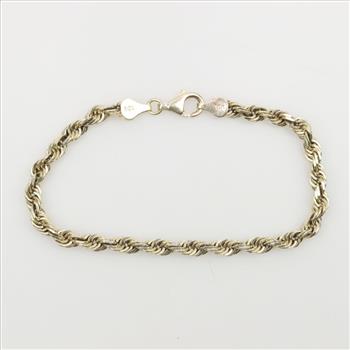 10kt Gold Rope Chain Necklace