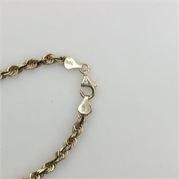 10kt Gold Rope Chain Necklace