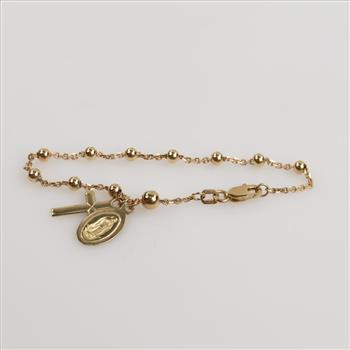 10kt Gold Rosary Bracelet