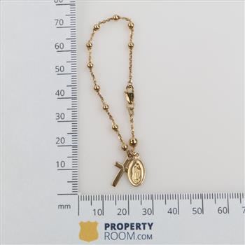 10kt Gold Rosary Bracelet