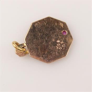 10kt Gold Ruby Pendant