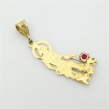 10kt Gold Ruby Pendant