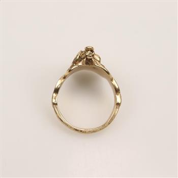 10kt Gold Saddle Ring