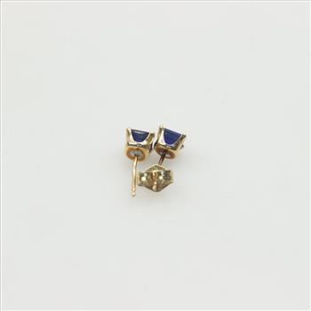 10kt Gold Sapphire Stud Earrings