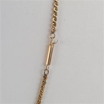 10kt Gold Serpentine Chain Necklace