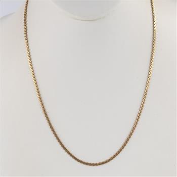 10kt Gold Serpentine Chain Necklace