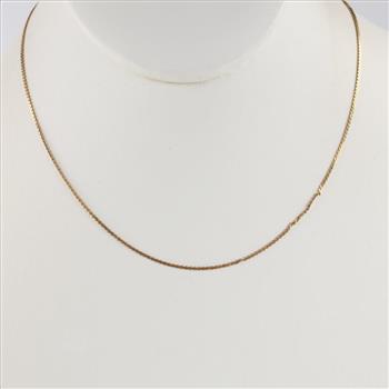 10kt Gold Serpentine Link Necklace
