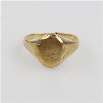 10kt Gold Signet Ring
