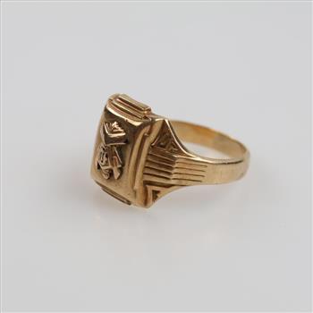 10kt Gold Signet Ring