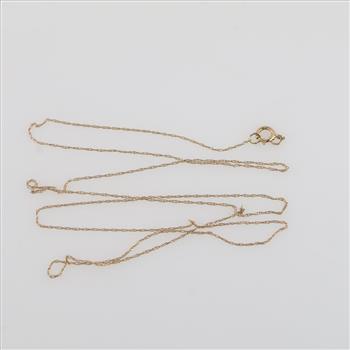 10kt Gold Singapore Chain Necklace