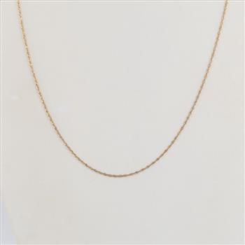 10kt Gold Singapore Chain Necklace