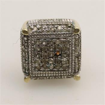 10kt Gold Single Diamond Earring