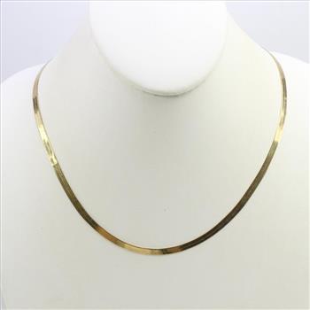 10kt Gold Snake Necklace