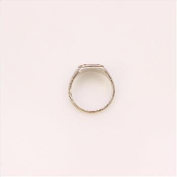 10kt Gold Sterling Silver Safe Driver Ring