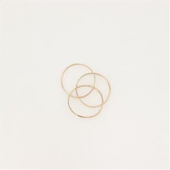 10kt Gold Three Interlocking Bands