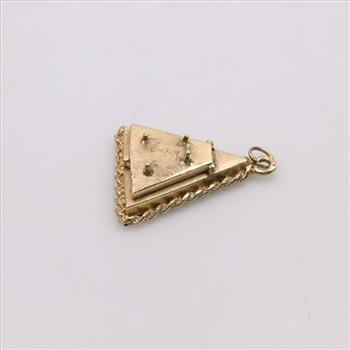 10kt Gold Triangle Pendant