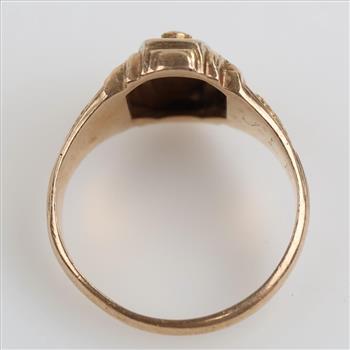 10kt Gold Tri-color Class Ring