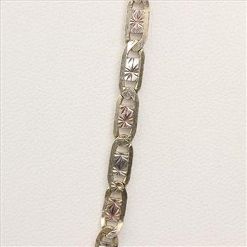 10kt Gold Tri-color Necklace