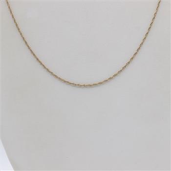 10kt Gold Twisted Rope Chain