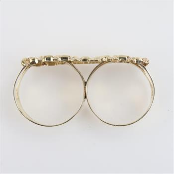 10kt Gold Two Finger Nugget Ring