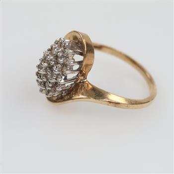 10kt Gold Two Tone Diamond Ring