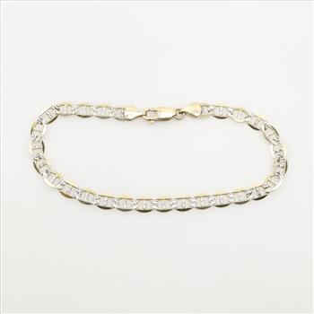 10kt Gold Two Tone Gold Bracelet