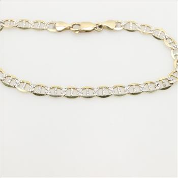 10kt Gold Two Tone Gold Bracelet