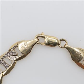 10kt Gold Two Tone Gold Bracelet