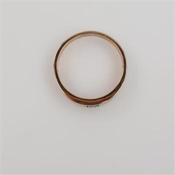 10kt Gold Two-tone Diamond Band