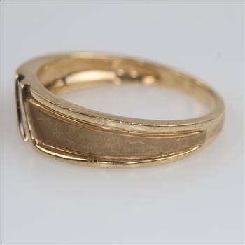 10kt Gold Two-tone Diamond Band