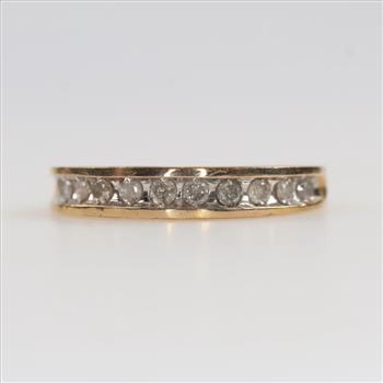 10kt Gold Two-tone Diamond Band