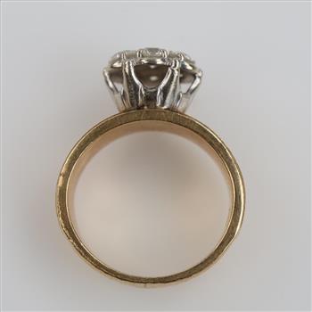 10kt Gold Two-tone Diamond Ring
