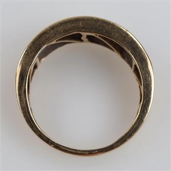 10kt Gold Two-tone Diamond Ring