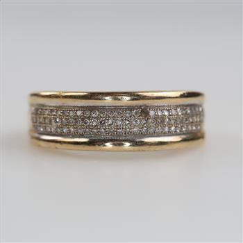 10kt Gold Two-tone Diamond Ring