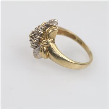 10kt Gold Two-tone Diamond Ring