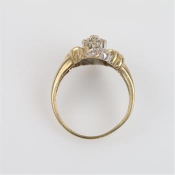 10kt Gold Two-tone Diamond Ring