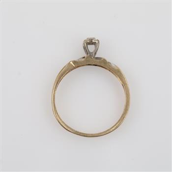 10kt Gold Two-tone Diamond Ring
