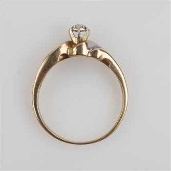 10kt Gold Two-tone Diamond Ring
