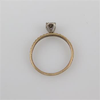 10kt Gold Two-tone Diamond Ring