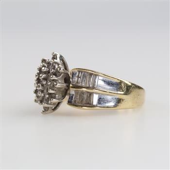 10kt Gold Two-tone Diamond Ring