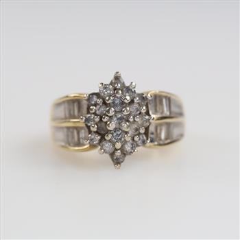 10kt Gold Two-tone Diamond Ring