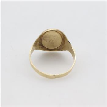 10kt Gold Two-tone Letter K Ring