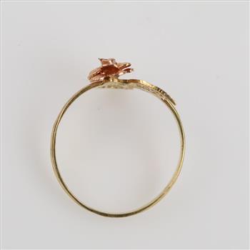 10kt Gold Two-tone Rose Ring