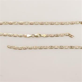 10Kt Gold Two-Toned Necklace