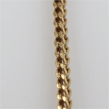 10kt Gold Wheat Chain Necklace