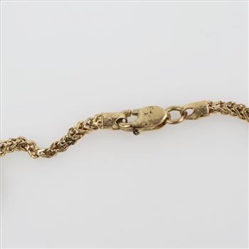 10kt Gold Wheat Chain Necklace