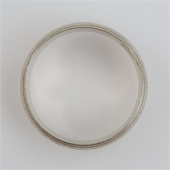 10kt Gold White Gold Band