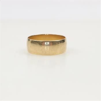 10kt Gold Wide Band Ring